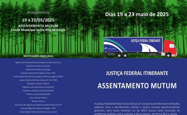 Justiça Federal Itinerante leva serviços essenciais ao Assentamento Mutum